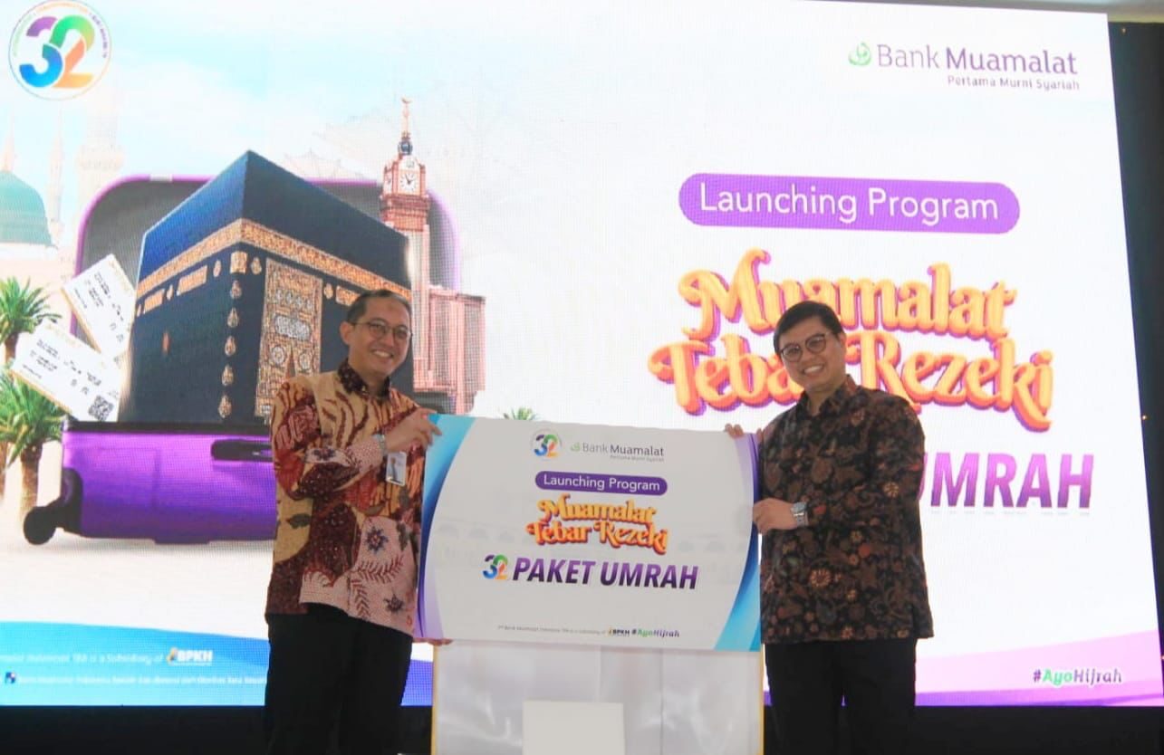 Bank Muamalat Memperingati Milad ke-32 dengan Meluncurkan Program Menabung Berhadiah Umrah