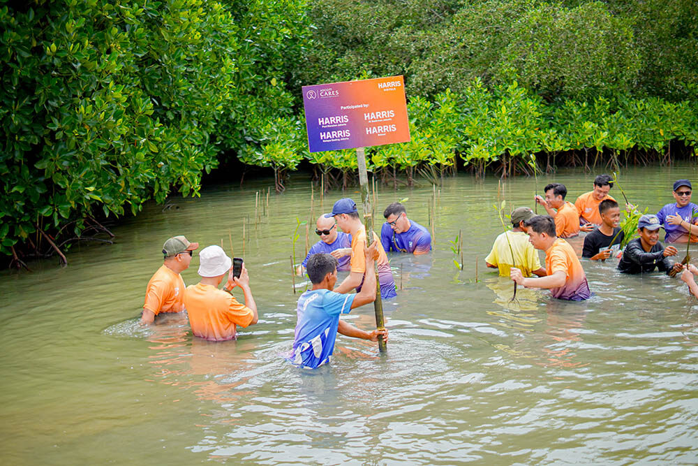 HARRIS Hotels Jakarta-Bekasi Tanam Mangrove di Muara Gembong: Kontribusi Nyata untuk Lingkungan