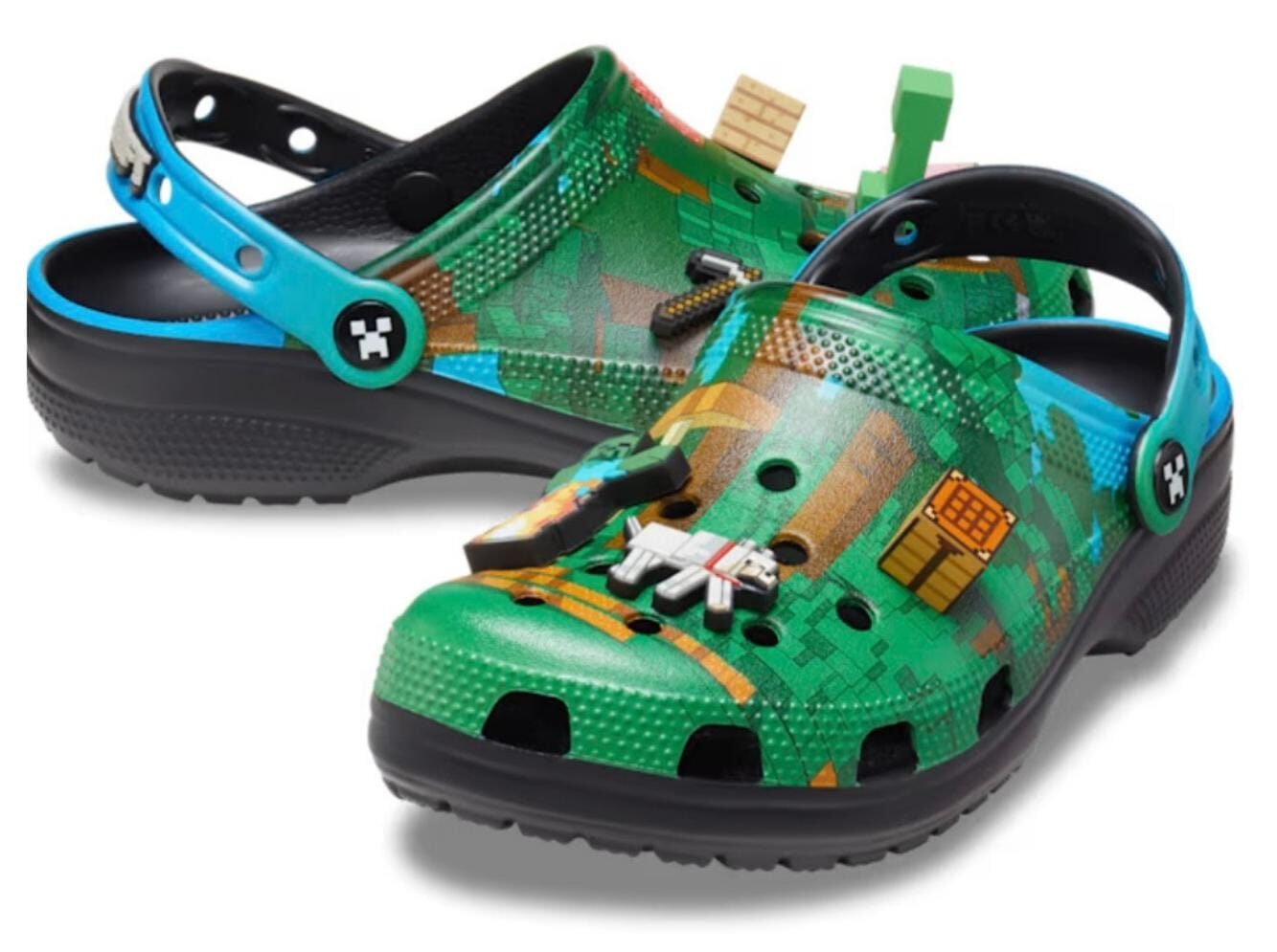 Kolaborasi Epik, Crocs x Minecraft Rilis Maret! Ada Jibbitz Creeper, Siap Berburu?