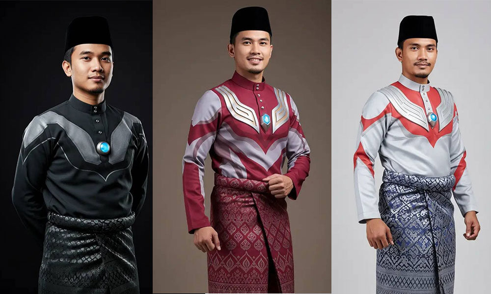 Baju Hari Raya Idul Fitri Ala Ultraman Bikin Heboh, Sayang Cuma AI!
