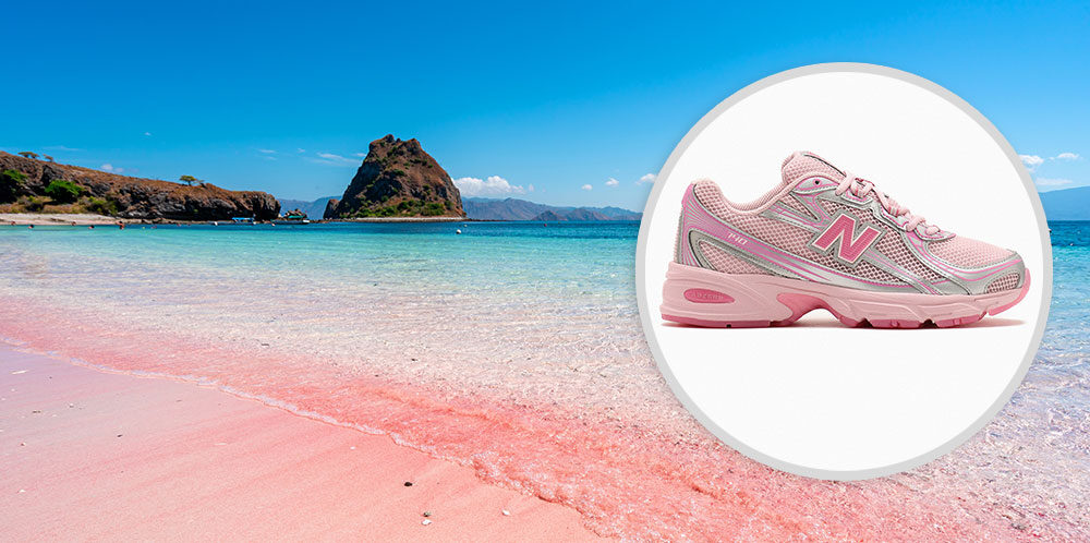 New Balance x atmos Pink: Sneaker Eksklusif dengan Sentuhan Pink Beach Indonesia