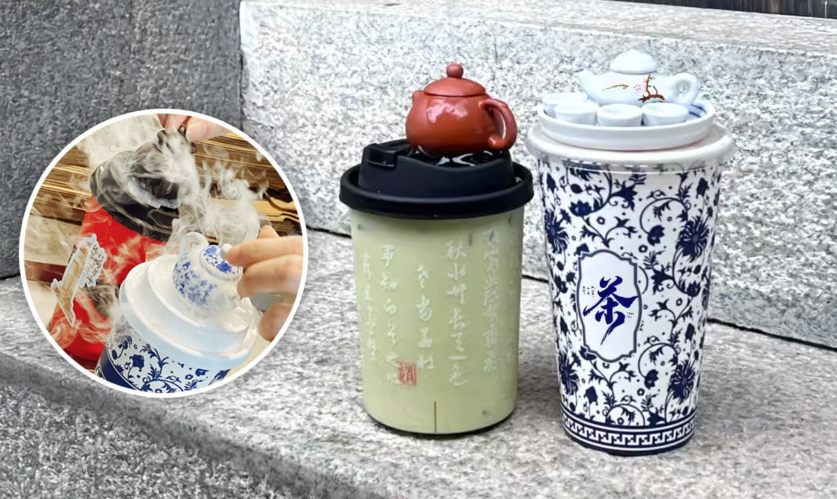 Tren Minum Teh Kekinian dari China Ini Bikin Minuman Jadi 'Misterius' dan Super Estetik
