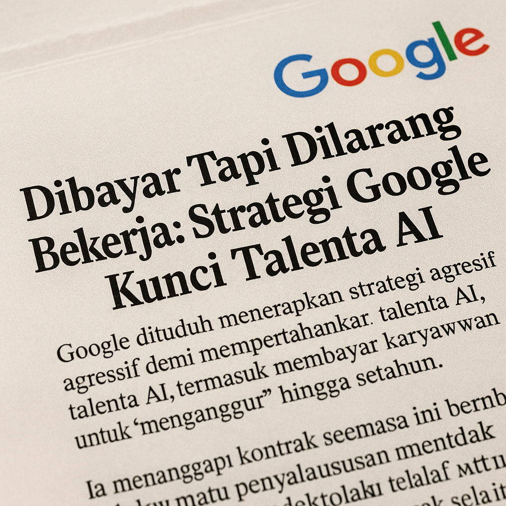 Dibayar Tapi Dilarang Bekerja: Strategi Google Kunci Talenta AI