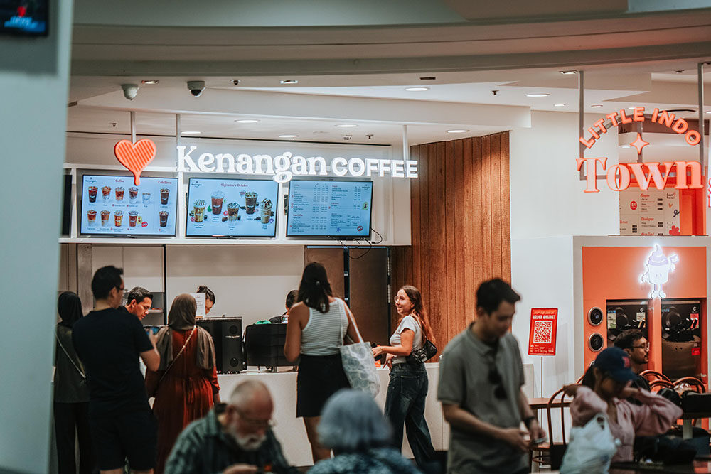 Outlet Pertama Kenangan Coffee di Australia (Little Indo Town, Westfield Sydney) - sumber foto Istimewa