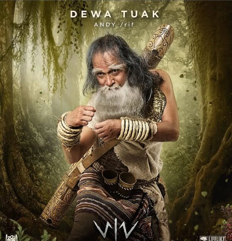 Andi Rif sebagai dewa tuak di Wiro Sableng - sumber foto Instagram @andyrif