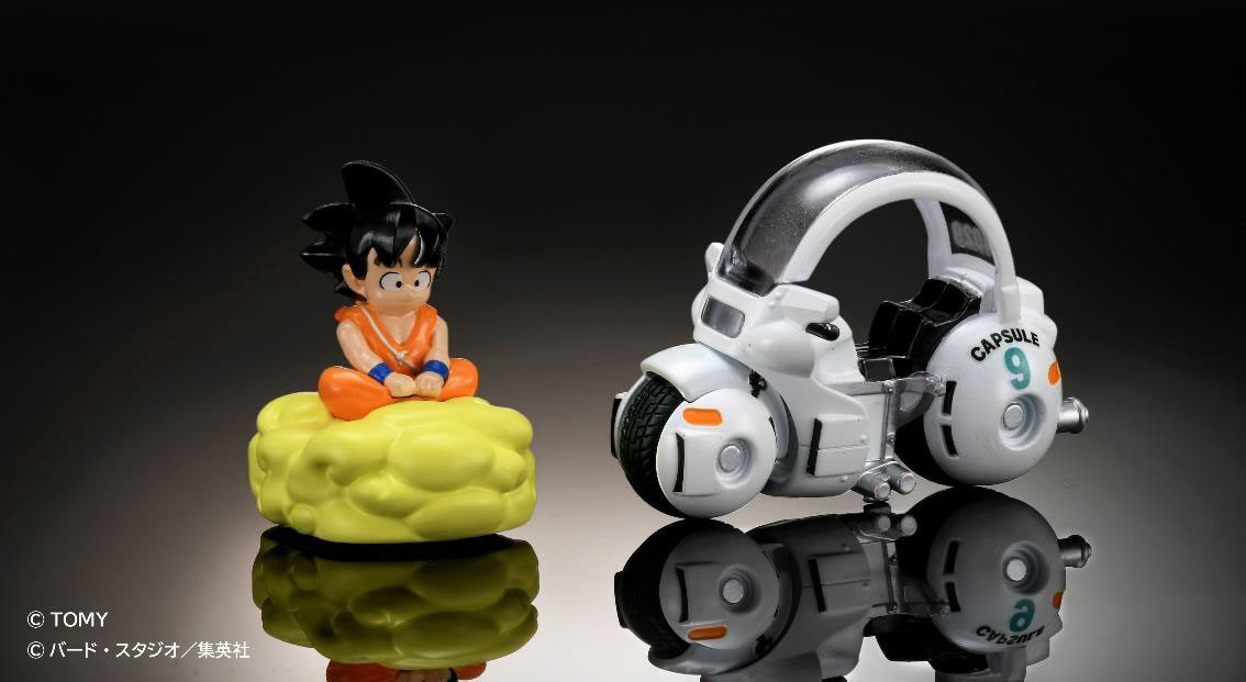 Takara Tomy Siap Rilis "Bulma's Capsule No. 9 Bike" dan "Son Goku's Cloud" dalam Kolaborasi Dream Tomica x Dragon Ball