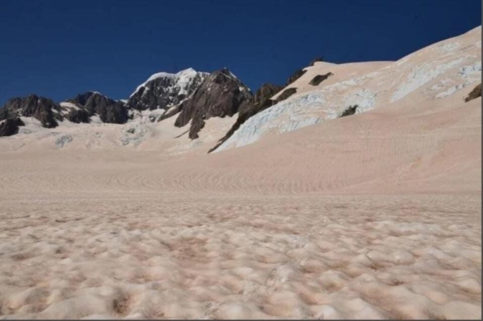 Pegunungan Alpen Selatan di Selandia Baru Berubah Pink Gara-Gara Badai Pasir, Kok Bisa?