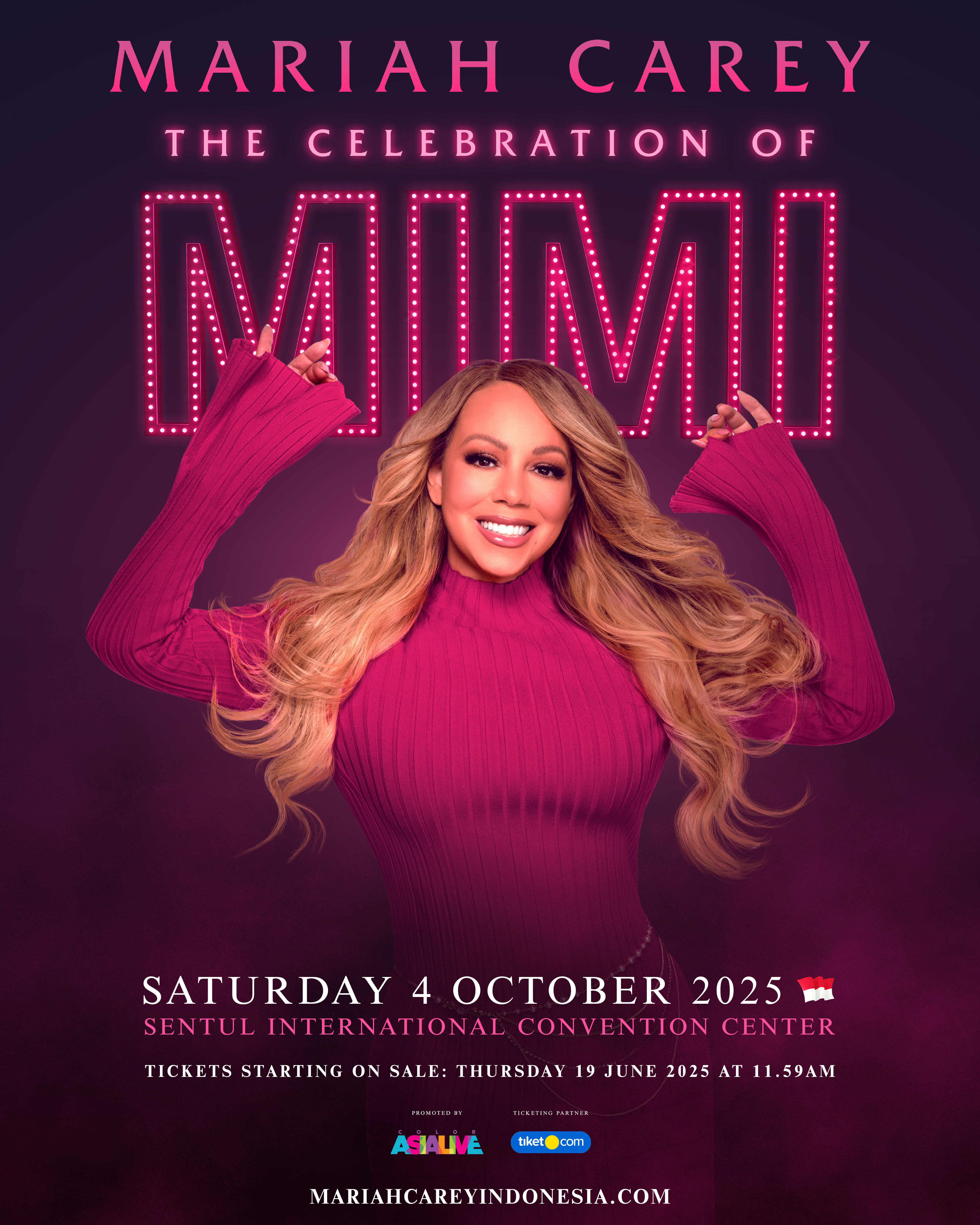 Siap-siap, Mariah Carey Akan Konser di Indonesia Oktober Mendatang!