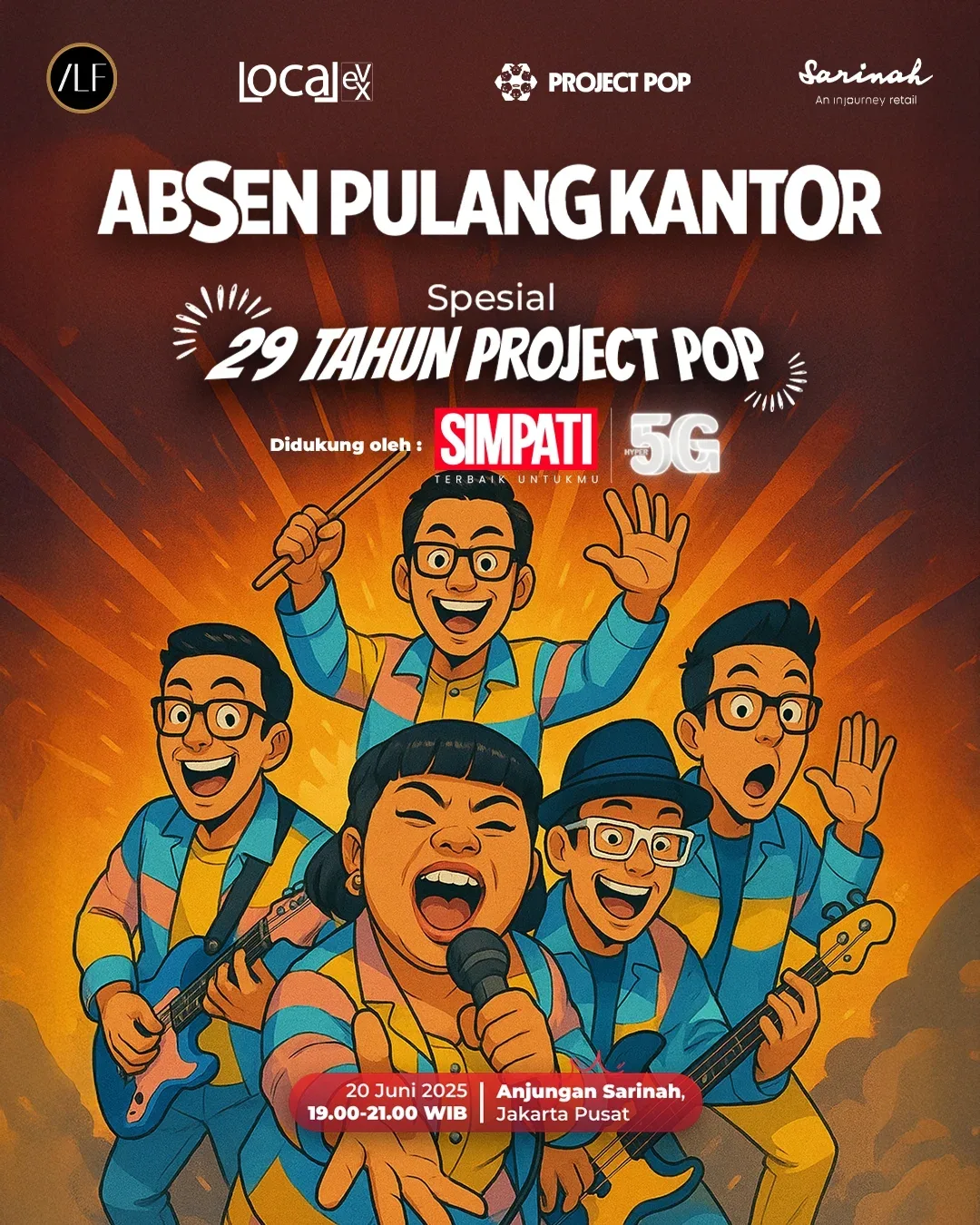 Absen Pulang Kantor Lebih Cepat Urbie's! demi Rayakan 29 Tahun Project Pop di Sarinah!
