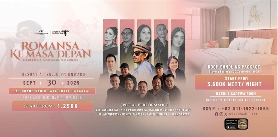 Romansa ke Masa Depan, Konser Hologram Glenn Fredly di Grand Sahid Jaya Jakarta