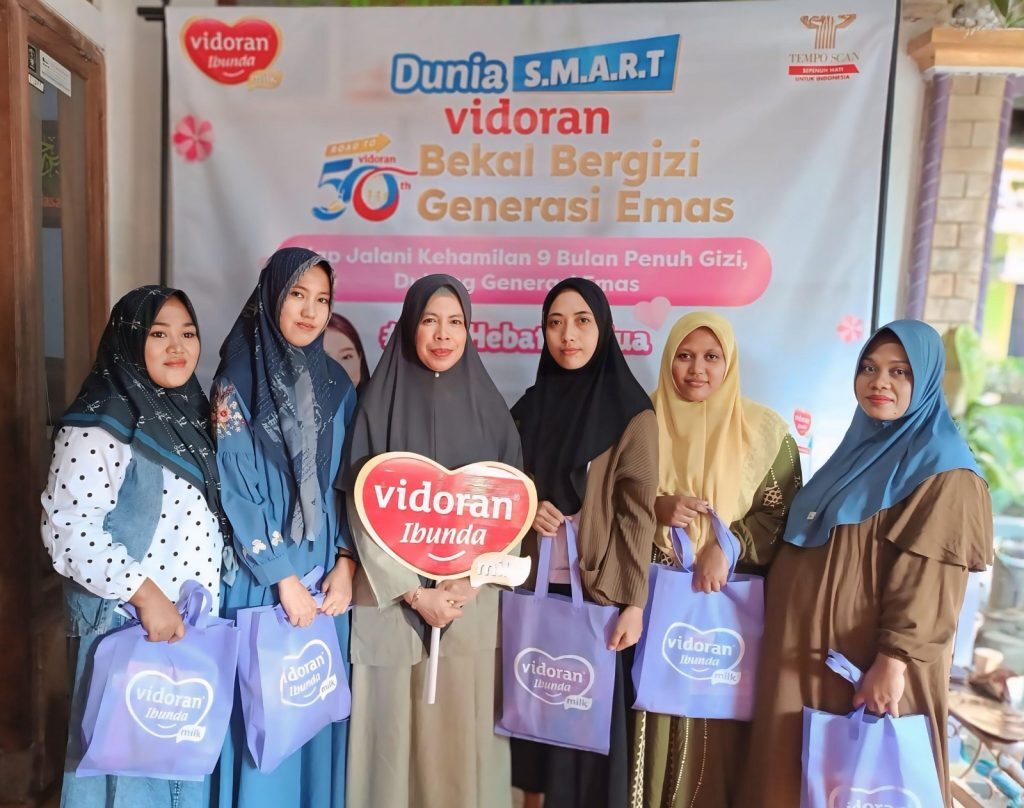 Program Dunia S.M.A.R.T vidoran Bekal Bergizi Generasi Emas, sebagai upaya untuk mempersiapkan kualitas generasi emas anak Indonesia pada setiap tahapan tumbuh kembangnya, yakni mulai dari masa kehamilan sampai masa tumbuh kembang anak. (Foto: Dok. Vidoran)