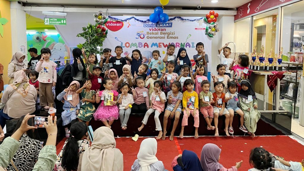 Program Dunia S.M.A.R.T vidoran Bekal Bergizi Generasi Emas, sebagai upaya untuk mempersiapkan kualitas generasi emas anak Indonesia pada setiap tahapan tumbuh kembangnya, yakni mulai dari masa kehamilan sampai masa tumbuh kembang anak. (Foto: Dok. Vidoran)