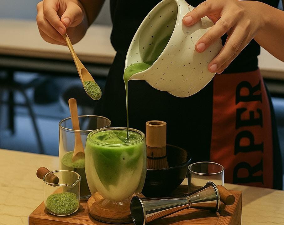 Nikmati Matcha Latte Autentik di Rustik Bistro & Bar Harper MT Haryono