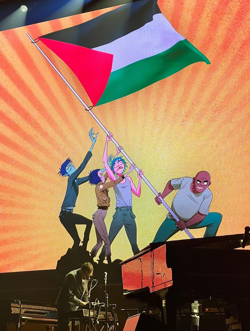 Konser Together for Palestine! Damon Albarn, Gorillaz, dan Deretan Musisi Dunia Bersatu