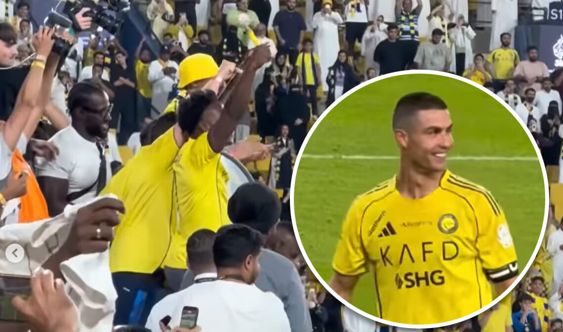 Momen Ikonik di Lapangan! Cristiano Ronaldo Ajarin IShowSpeed Main Drum untuk Selebrasi Kemenangan!