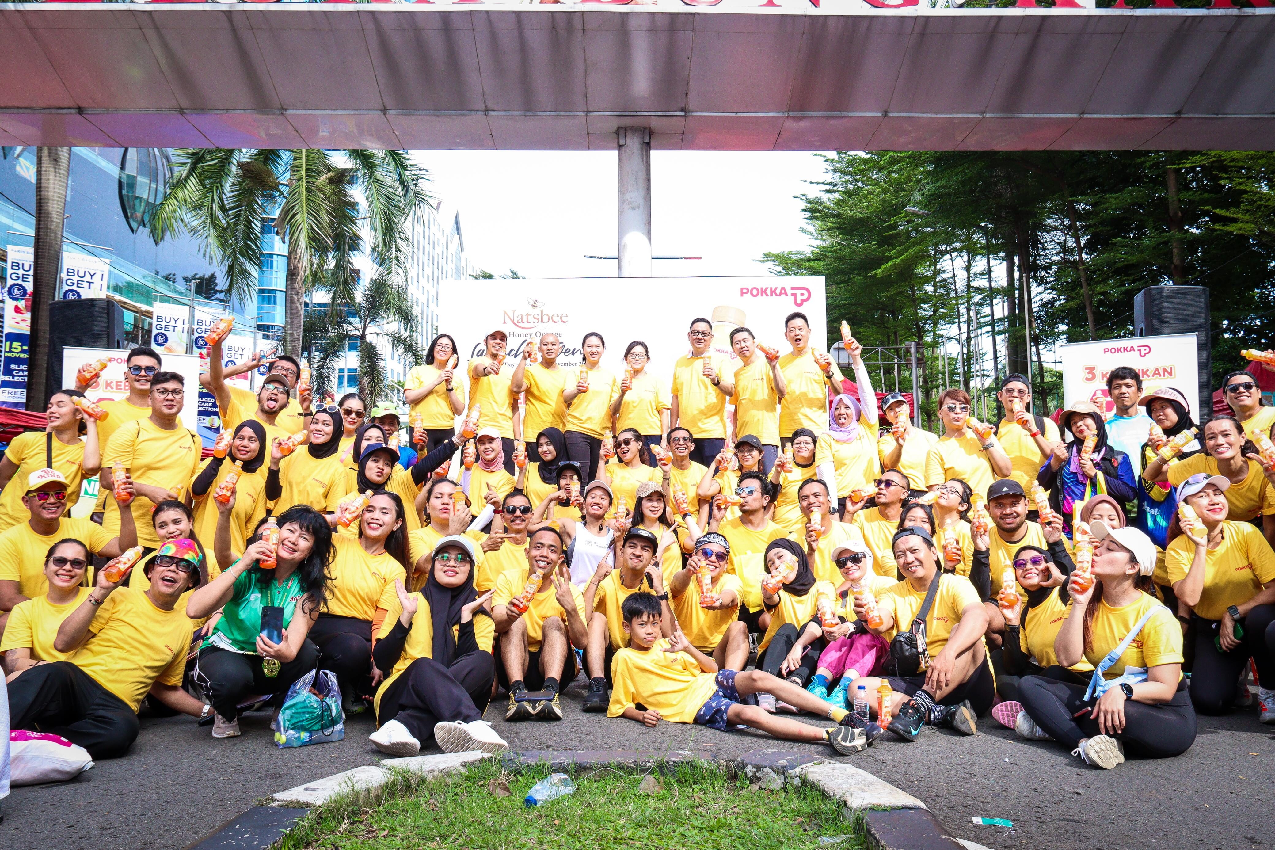 Segarnya Natsbee Honey Orange dari POKKA Meriahkan Car Free Day Jakarta