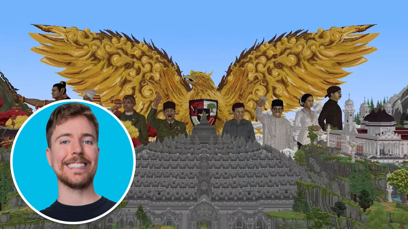 Minecraft Indonesia Menang! Karya Borobudur Bikin MrBeast Terkesima