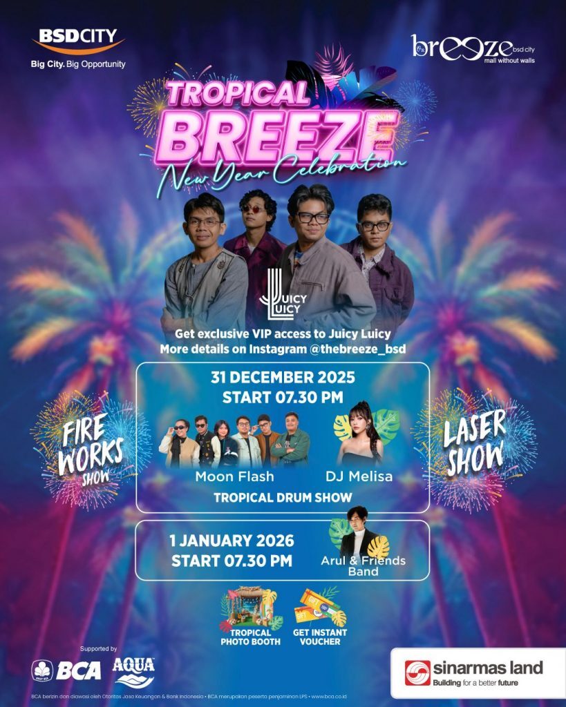 Juicy Luicy Bakal Guncang The Breeze BSD di Malam Tahun Baru 2026
