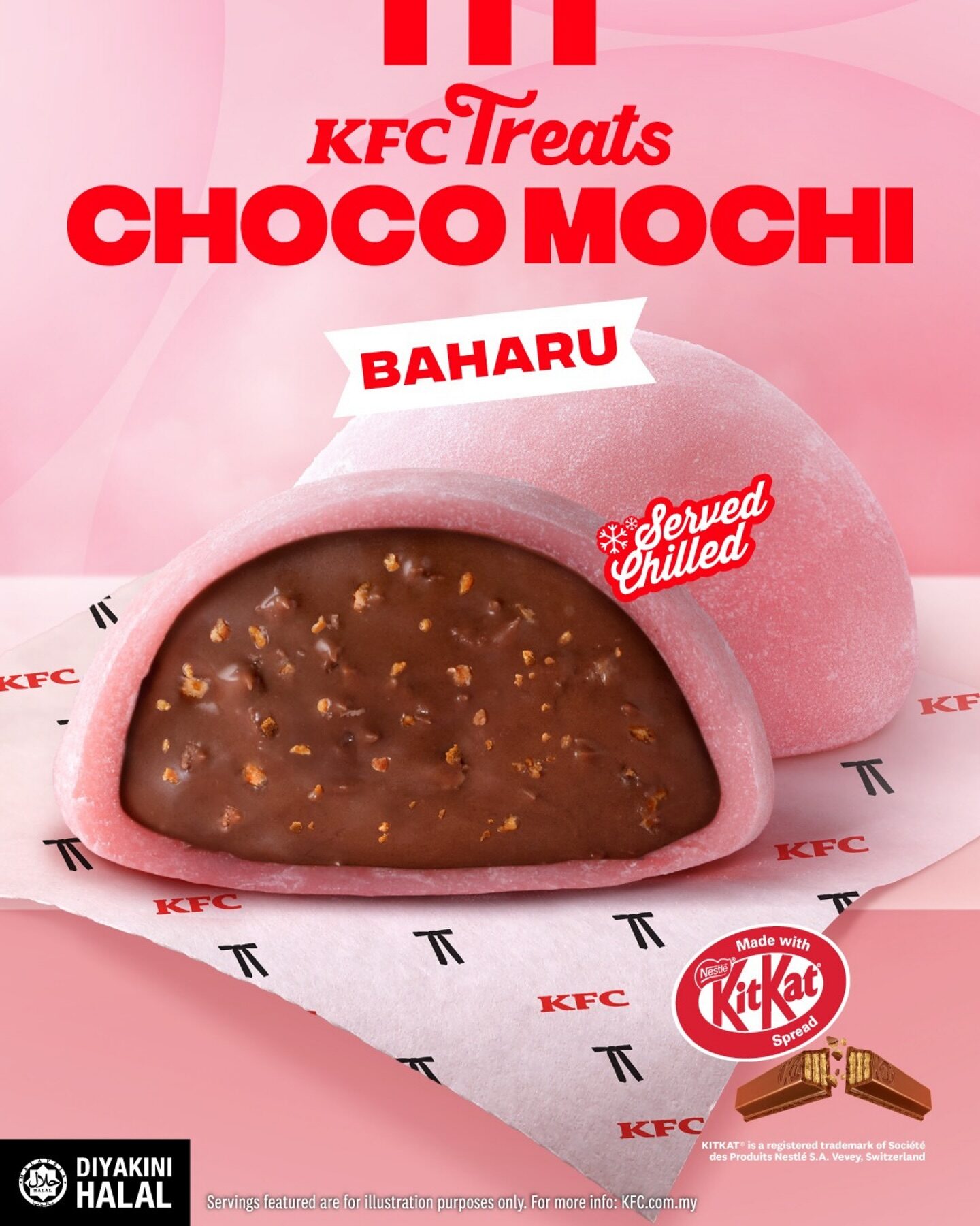 KFC Malaysia Hadirkan KitKat Choco Mochi, Dessert Manis yang Diam-Diam Bikin Penasaran