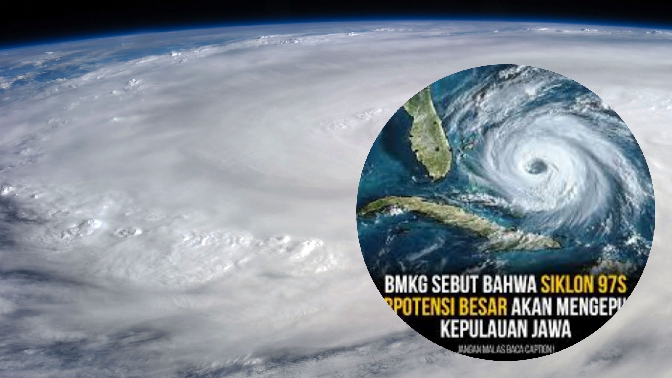 Hoaks "Siklon 97S Mengepung Jawa"! Jangan Sampai di Sebarkan!