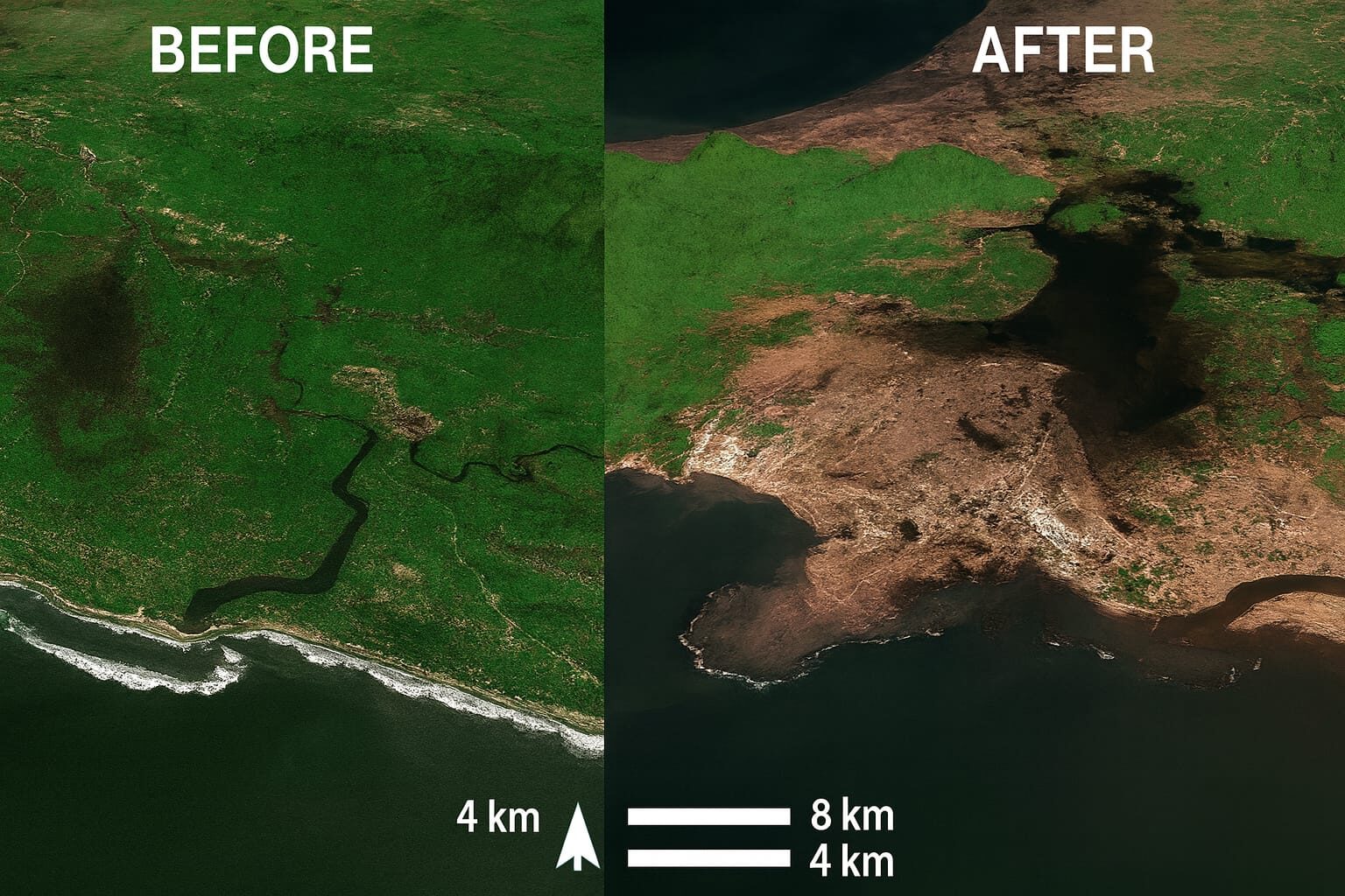 Daratan Seperti Tenggelam! Satelit ESA Ungkap Luka Besar Aceh Usai Banjir Mematikan