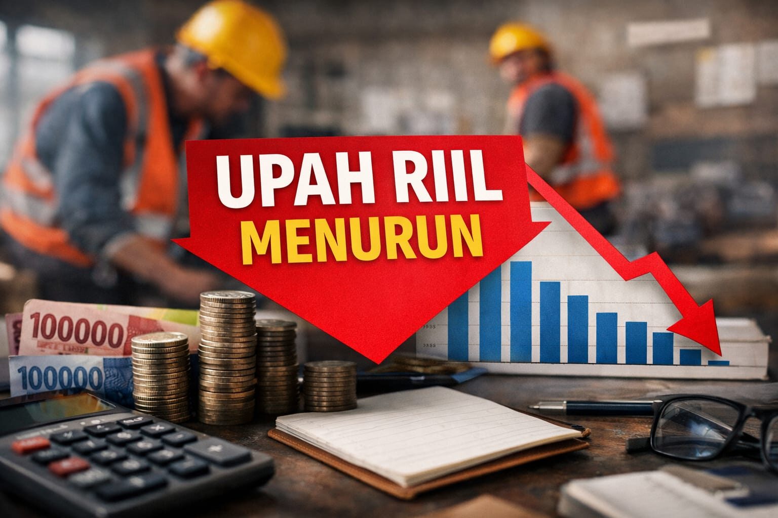 Daya Beli Tertekan, Upah Riil Pekerja Indonesia Terus Menurun hingga 2024