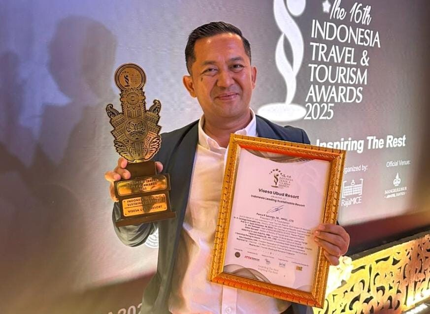 Visesa Ubud Resort Raih Indonesia Leading Sustainable Resort di ITTA 2025, Tegaskan Komitmen Pariwisata Berkelanjutan