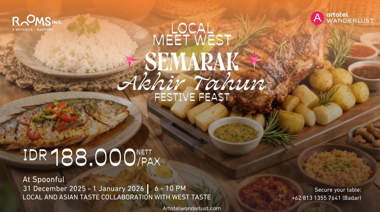 Menginap, Kuliner, hingga Pesta Tahun Baru dalam Semarak Akhir Tahun ROOMS INC Bandung