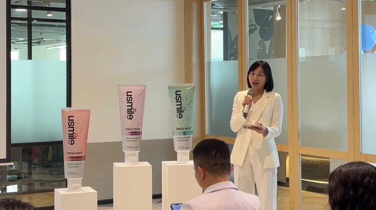 usmile meluncurkan odol parfum pertama di dunia. (Foto: Dok. usmile)
