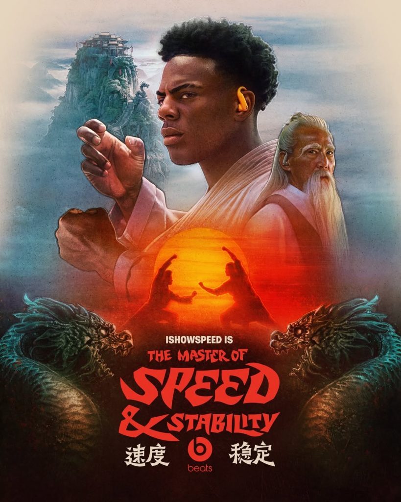 IShowSpeed Rilis Reels "Kungfu Stability" - sumber foto instagram beatsbydre