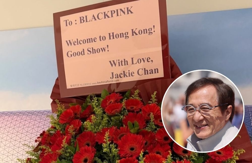 Jackie Chan Kirim Bunga untuk BLACKPINK di Hong Kong!
