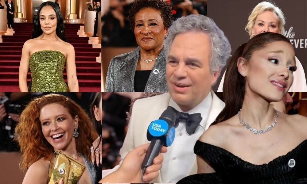Hollywood Beraksi di Golden Globes: Selebriti Pakai Pin "BE GOOD" & "ICE OUT" Sebagai Protes Anti-ICE