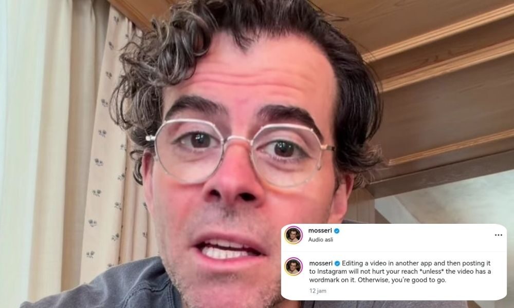Edit Video di Aplikasi Lain Aman untuk Reach Instagram? Ini Penjelasan Mosseri yang Bikin Kreator Tenang