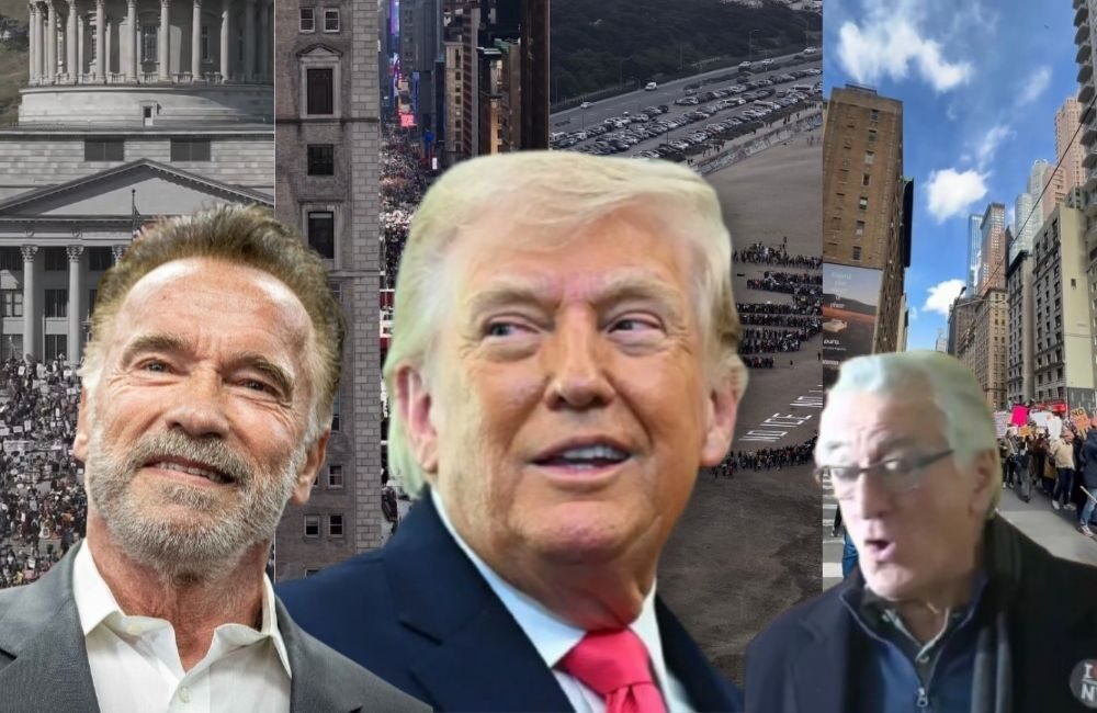 AMERIKA MEMANAS! Jutaan Warga Turun ke Jalan, Artis Hollywood Serukan “No Kings”
