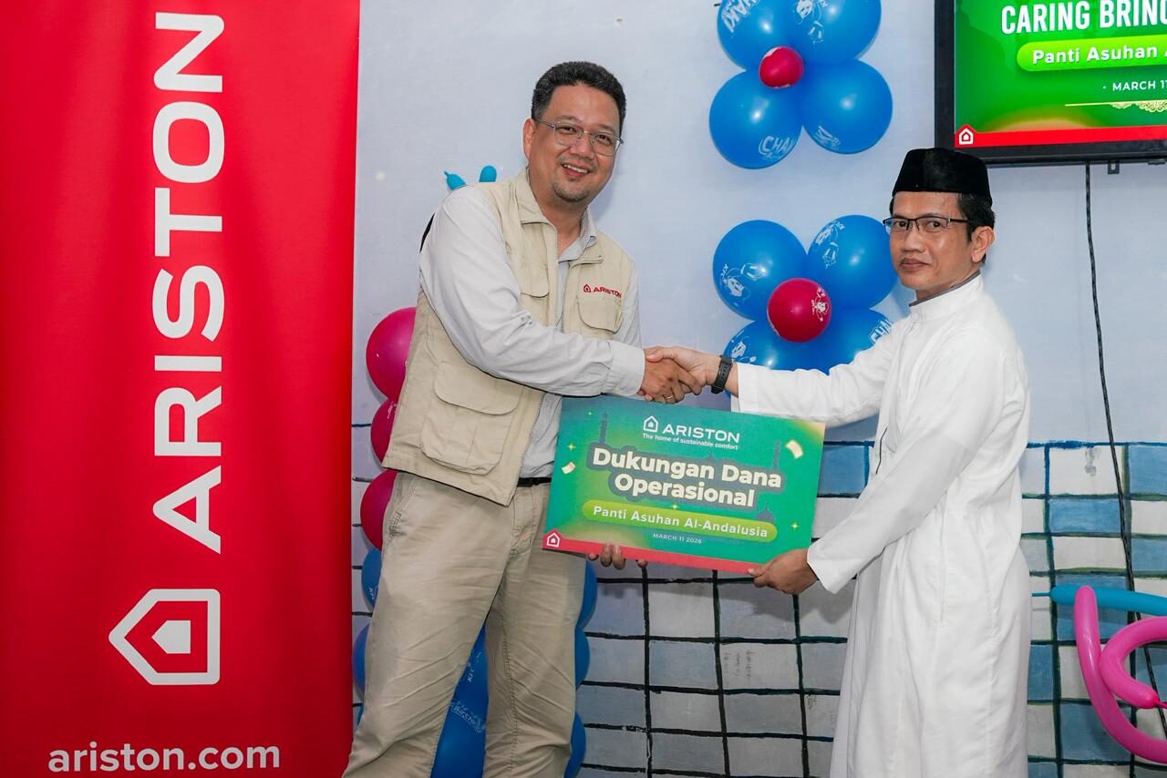 Melalui program bertajuk “Caring Brings Comfort”, Ariston Indonesia mengunjungi Yayasan Yatim Piatu Al Andalusia—sebuah tempat yang menjadi rumah bagi anak-anak yatim dan dhuafa untuk tumbuh dan bermimpi. (Foto: Dok. Ariston Indonesia)