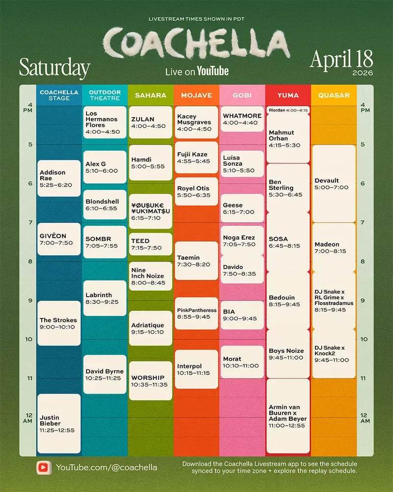 jadwal hari Sabtu - sumber foto Istimewa