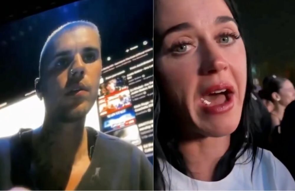 Momen Kocak di Coachella! Justin Bieber Buka YouTube di Panggung, Candaan Katy Perry Bikin Pecah