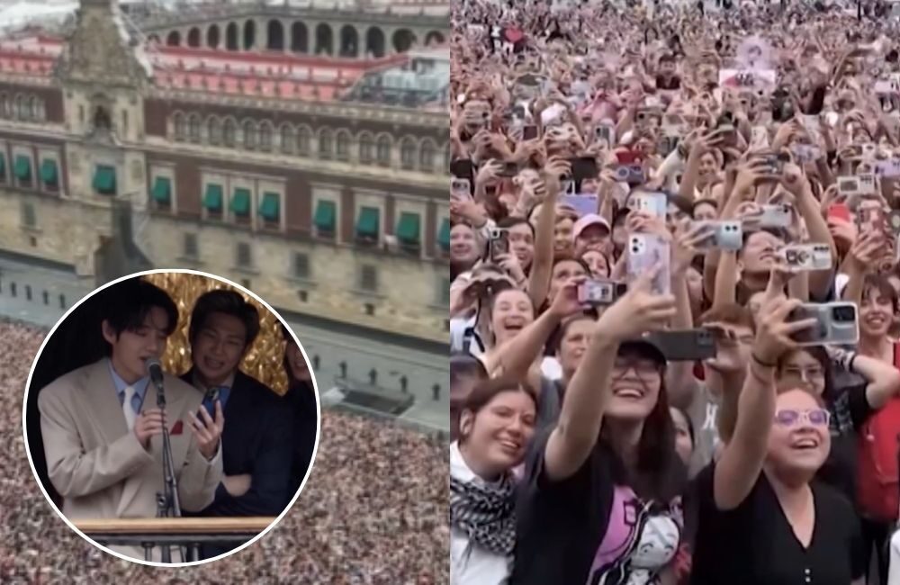 BTS Disambut Ribuan Fans di Mexico City, National Palace Berubah Jadi Lautan ARMY