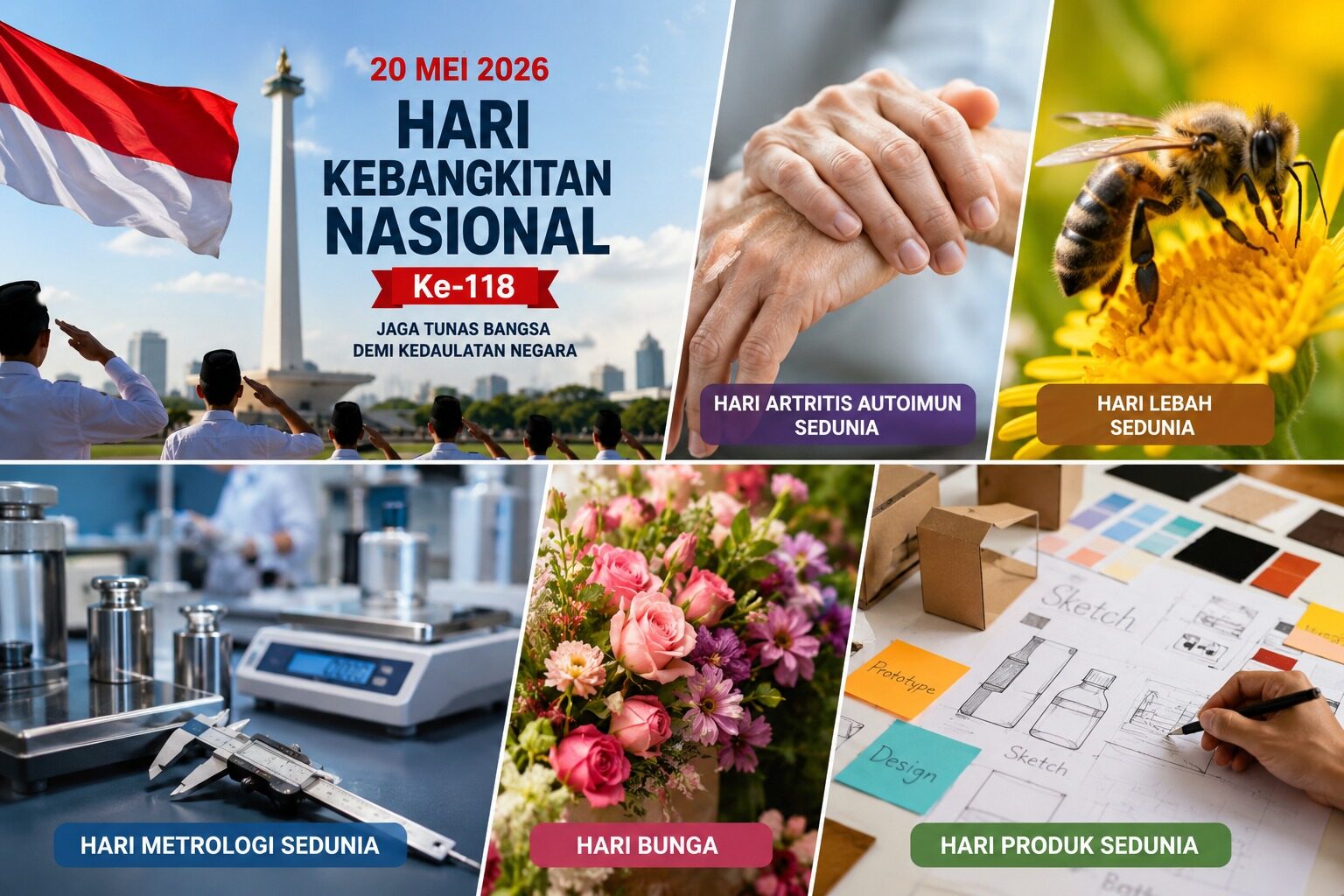 20 Mei 2026 Ada Hari Apa? Dari Hari Kebangkitan Nasional hingga Hari Lebah Sedunia