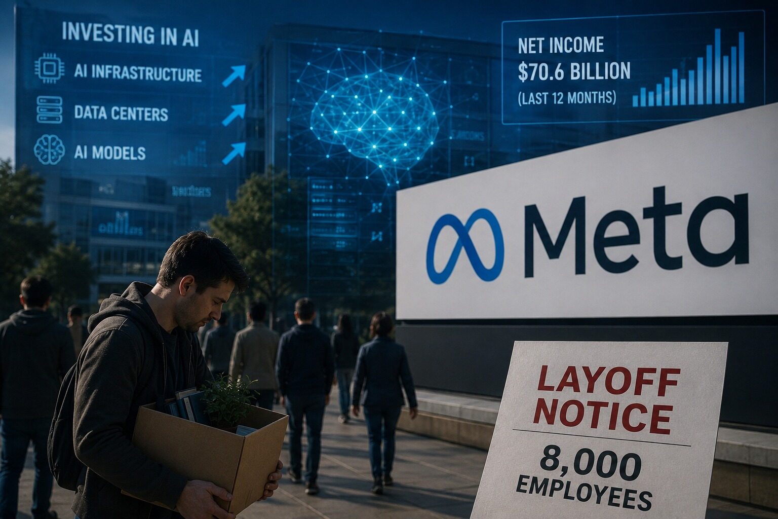 Meta PHK 8.000 Karyawan Demi AI, Big Tech Mulai Ganti Manusia dengan Infrastruktur?