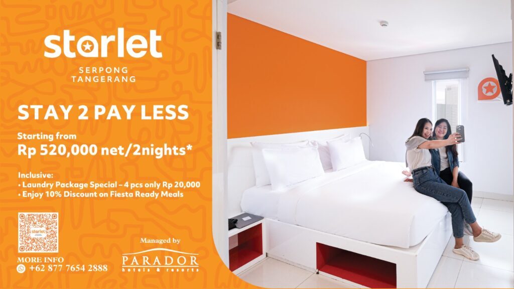 tarlet Hotel Serpong, promo hotel Serpong 2026, Stay 2 Payless - sumber foto Istimewa