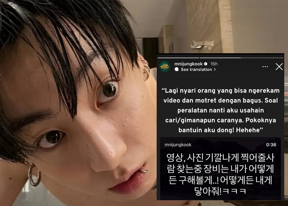 Jung Kook BTS Cari Videografer dan Fotografer, Fans Langsung Heboh Ingin Bantu Idolanya