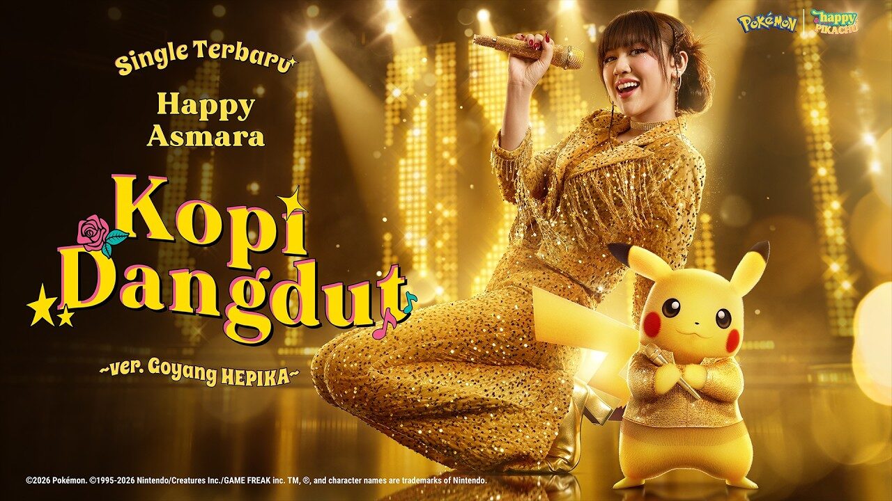 Happy Asmara x Pokemon Resmi Kolaborasi! Kopi Dangdut ver. Goyang HEPIKA Bikin Fans Indonesia dan Jepang Heboh