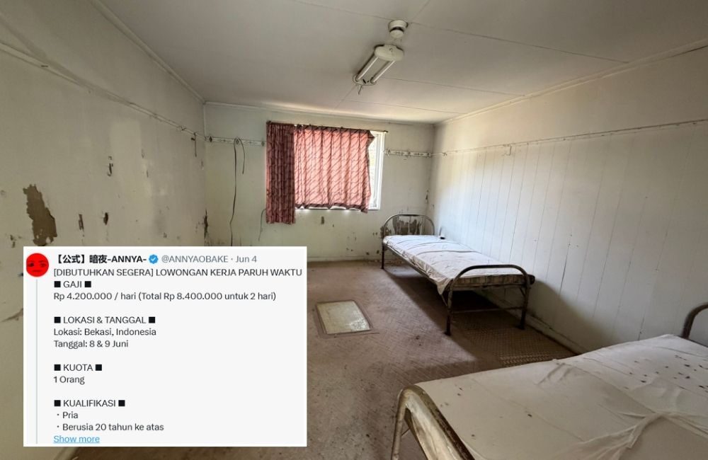 Lowongan Kerja dari ANNYAOBAKE Misterius Rp4,2 Juta per Hari Viral di X, Warganet Curiga Modus Penipuan Berkedok Rumah Angker