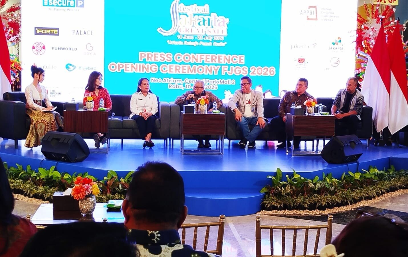 Talk show di pembukaan Festival Jakarta Great Sale (FJGS) Tahun 2026, Rabu (10/6/2026) di Central Park Mall, Jakarta Barat. (Foto: Urbanvibes/R Indriani)