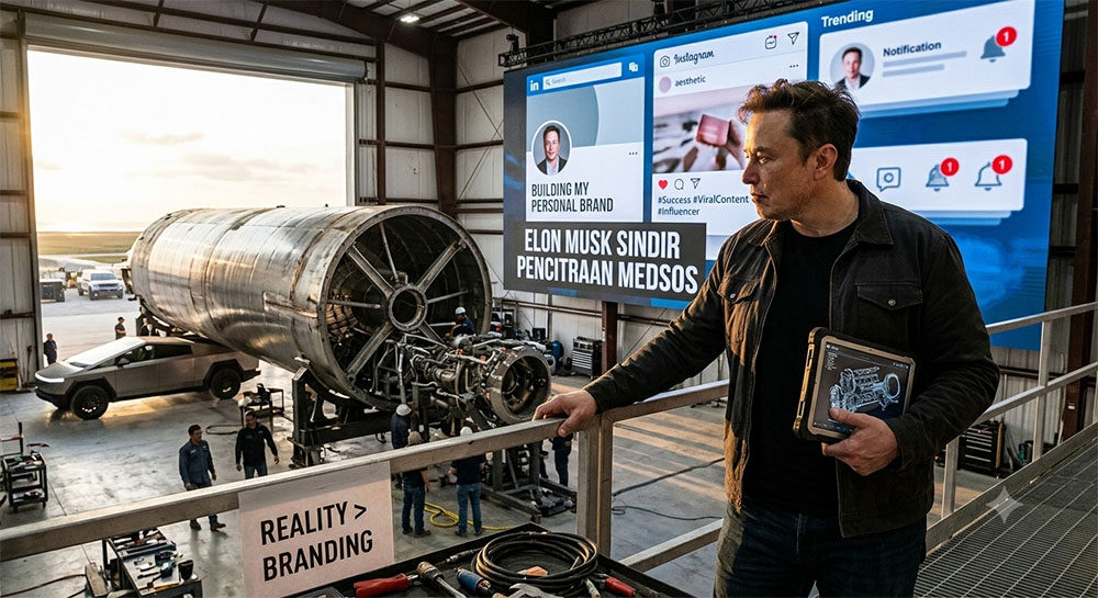 Elon Musk Sindir Budaya Pencitraan di Media Sosial, Sebut Kesuksesan Datang dari Karya Nyata