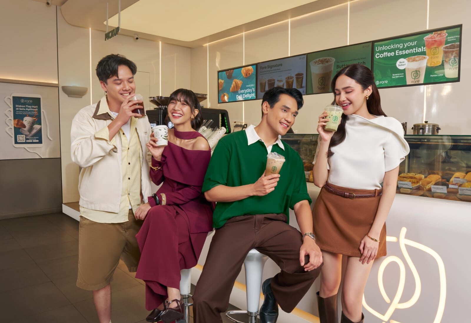 Setiap Fore Punya Cerita: Fore Coffee Tunjuk Sheila Dara, Afgan, Baskara Mahendra, dan Syifa Hadju sebagai Brand Ambassador Baru