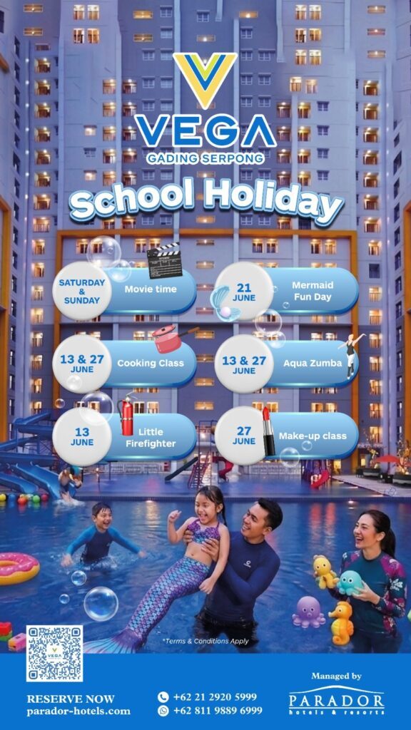 Libur Sekolah Makin Seru! Vega Hotel Gading Serpong Hadirkan Staycation dan Aktivitas Anak Super Fun - sumber foto Istimewa