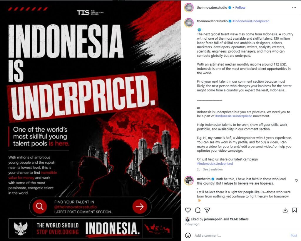 postingan feed theinnovatorsstudio - sumber foto theinnovatorsstudio