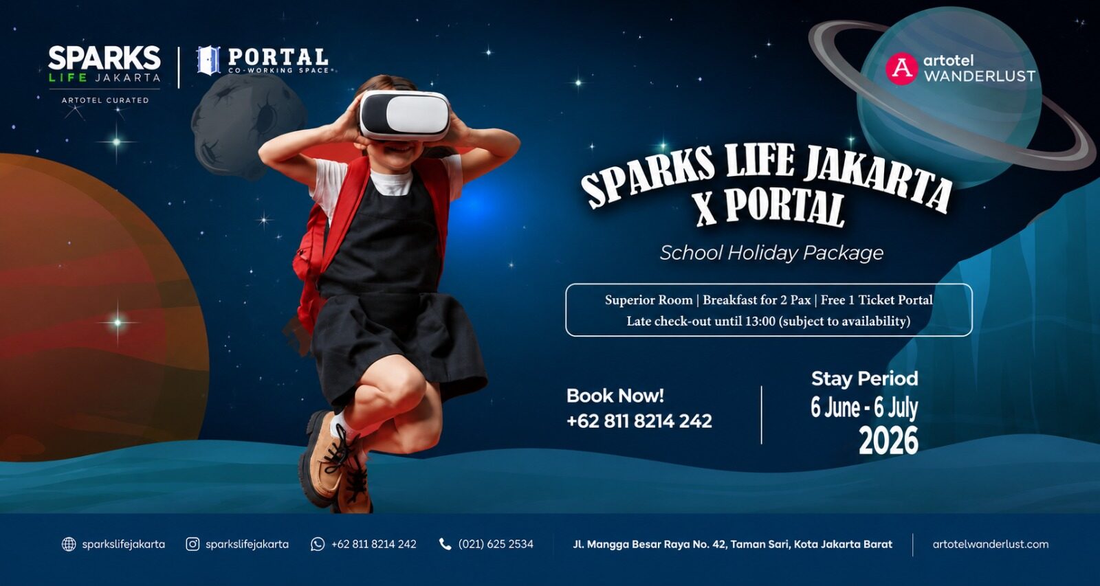 Liburan Sekolah Makin Seru! Sparks Life Jakarta Gandeng PORTAL Hadirkan School Holiday Package